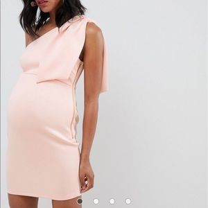 ASOS DESIGN Maternity Bow Mini Dress